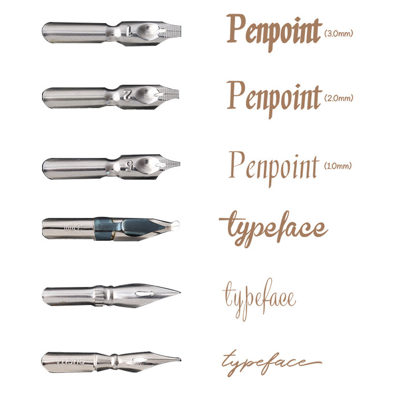 Calligraphy Dip Pen Set with 6 Interchangeable Nibs