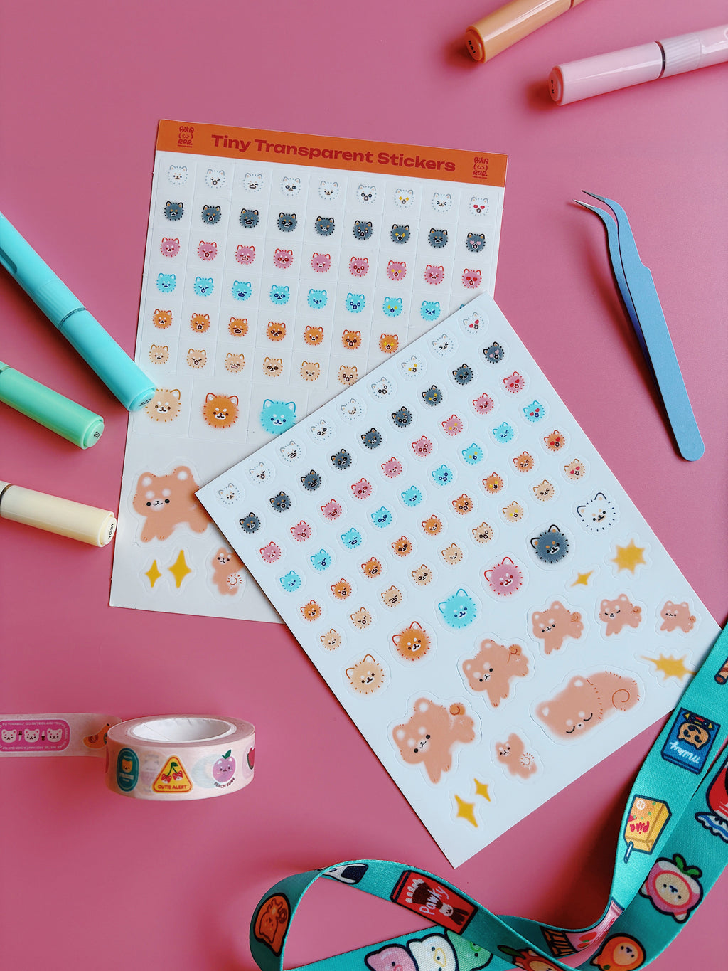 Tiny Shiba Stickersheet