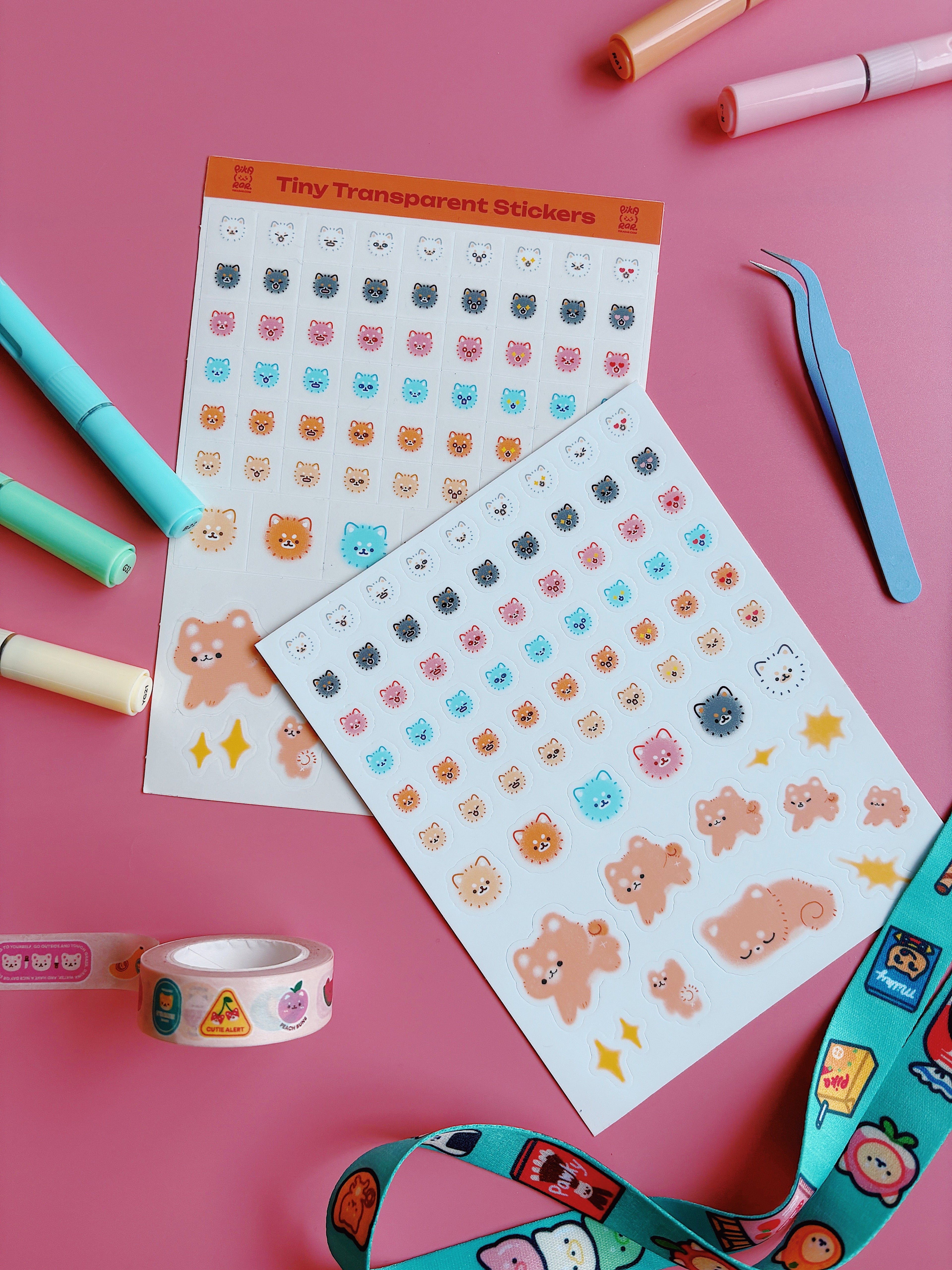 Tiny Shiba Stickersheet
