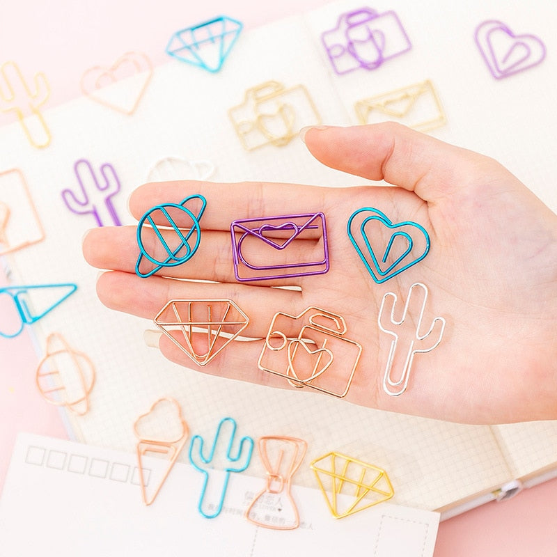 Kawaii Shaped Paper Clips — Set of 10