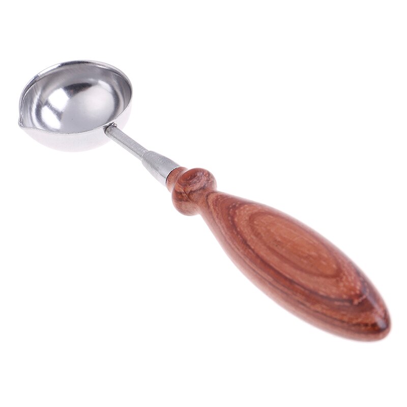 Wax Seal Melting Spoon with Wood Handle