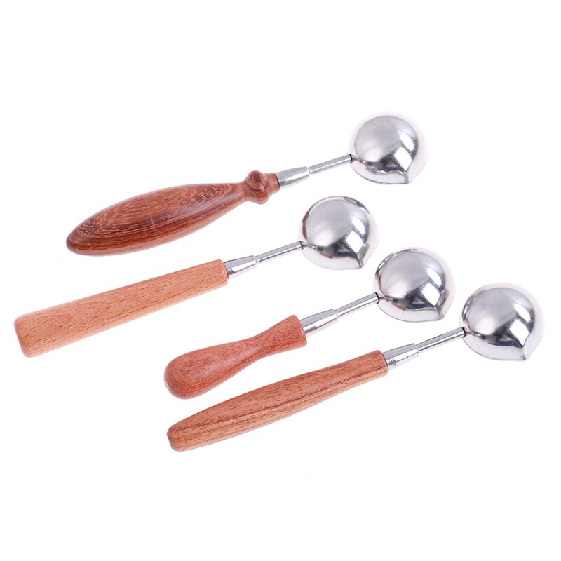 Wax Seal Melting Spoon with Wood Handle