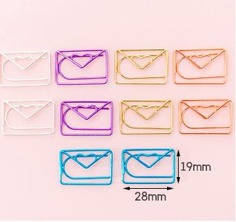Kawaii Shaped Paper Clips — Set of 10