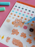 Tiny Shiba Stickersheet