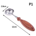 Wax Seal Melting Spoon with Wood Handle