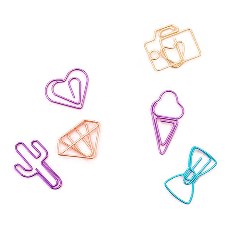 Kawaii Shaped Paper Clips — Set of 10