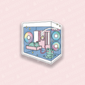Cozy Frog PC Vinyl Sticker