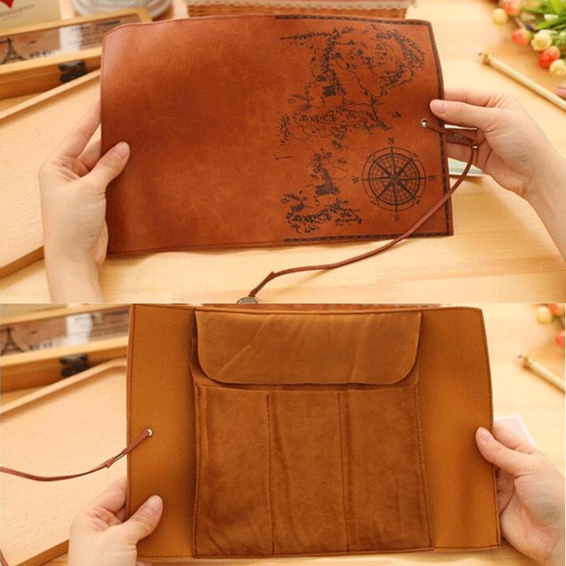 Retro Leather Pencil Pouch | Vintage Style Pen Case for School & Office
