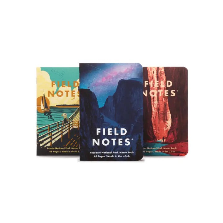 Field Notes National Parks Series | Pocket Notebooks with Park Illustrations