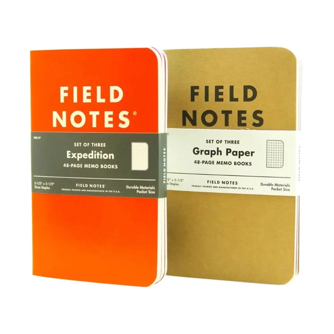Field Notes Pocket Notebook | Graph Paper & Waterproof Options | Made in USA