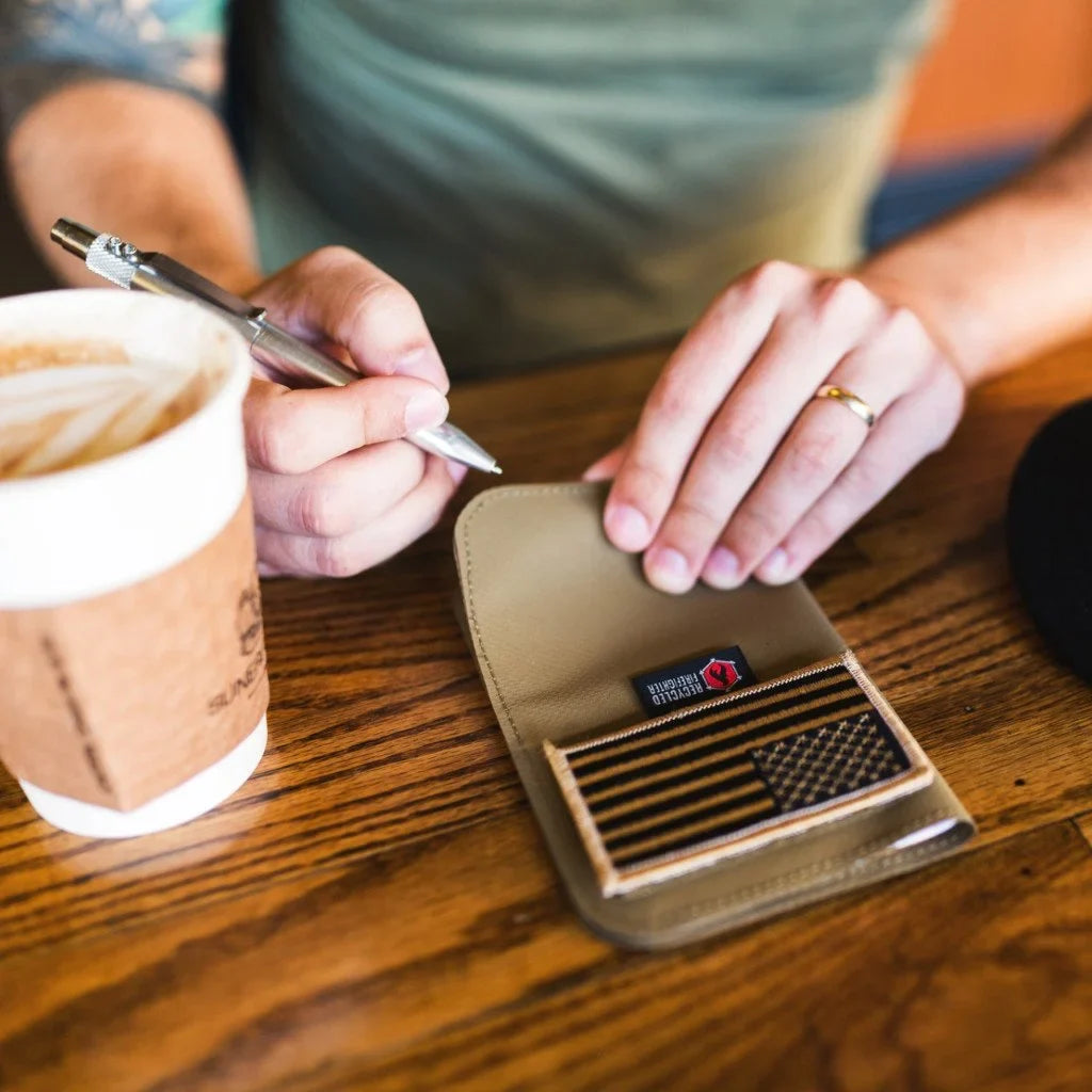 Field Notes Wallet | EDC Notebook Holder in Leather, Hypalon & X-Pac