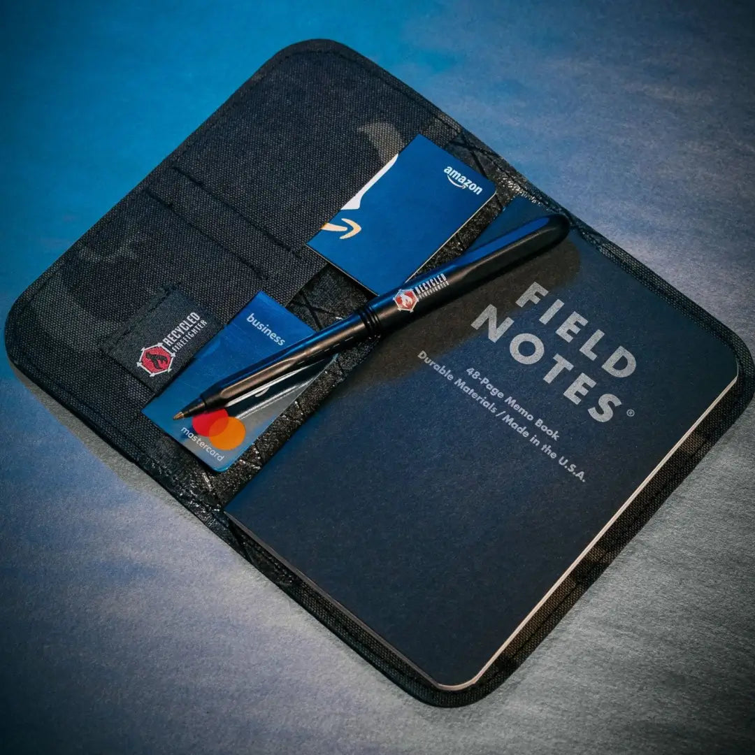 Field Notes Wallet | EDC Notebook Holder in Leather, Hypalon & X-Pac