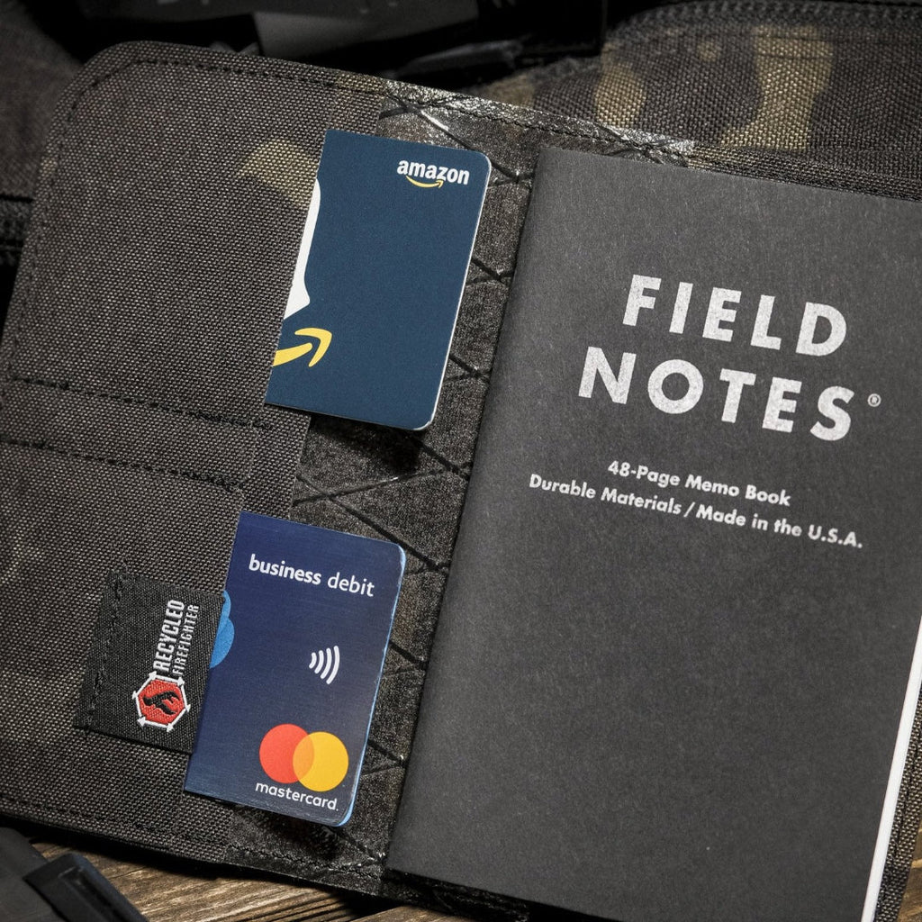 Field Notes Wallet | EDC Notebook Holder in Leather, Hypalon & X-Pac