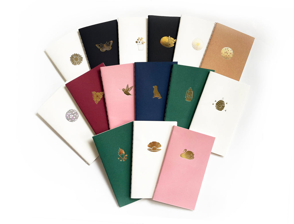 Snow Capped Mountains Mini Saddle Stitch Notebook
