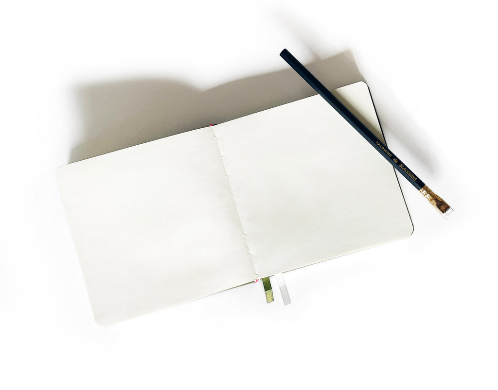 Lighthouse Foil Embossed Square Linen Notebook