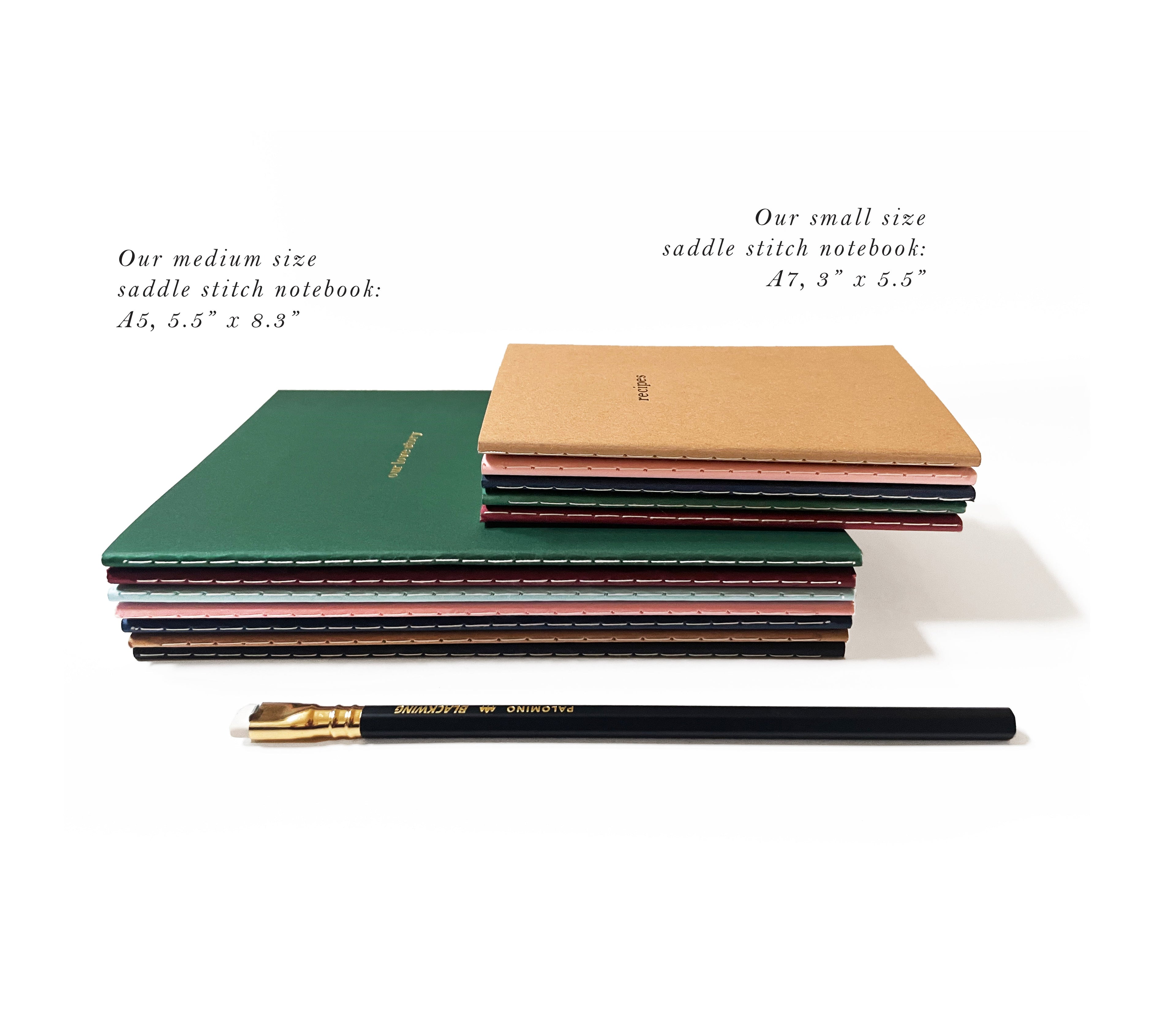 Blue Spruce Mini Saddle Stitch Notebook | Pine Tree Notebook