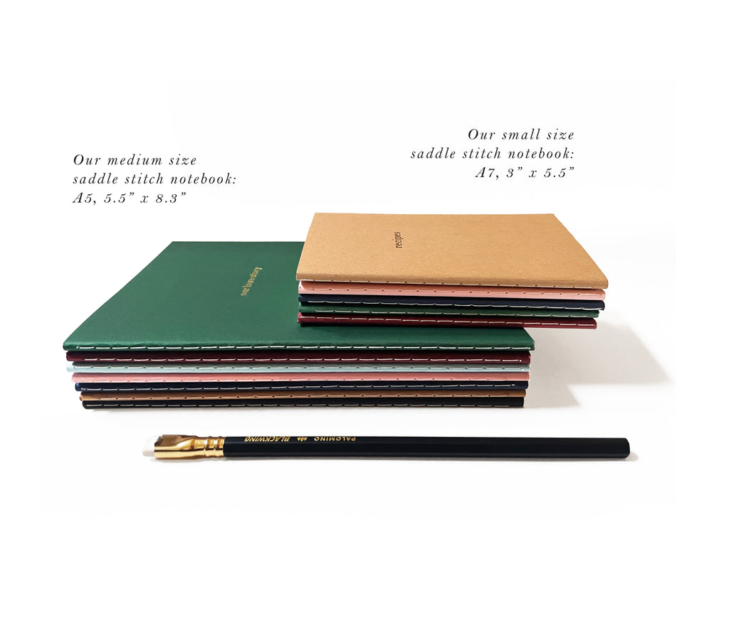 Classic Heart Mini Saddle Stitch Notebook | Be Mine Notebook