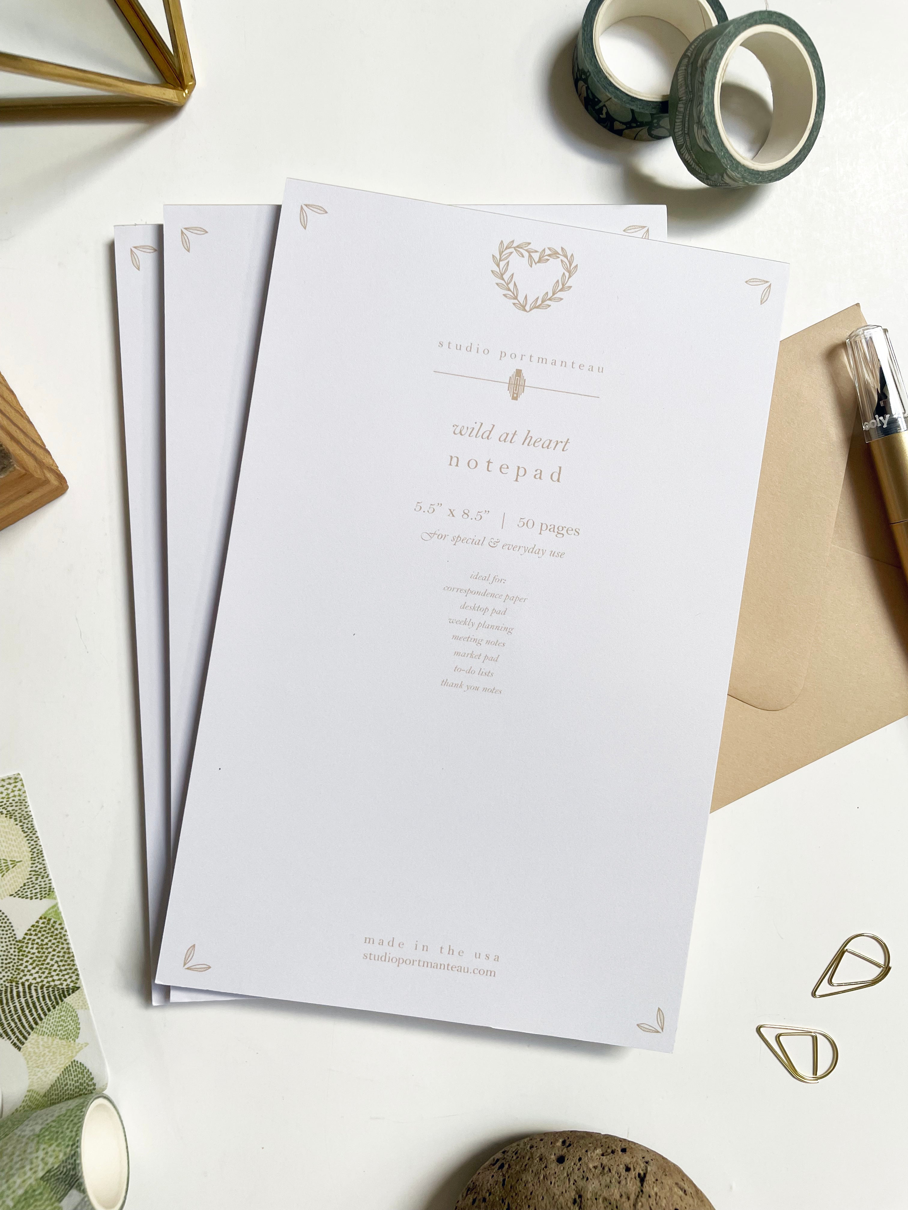 Wild at Heart Notepad