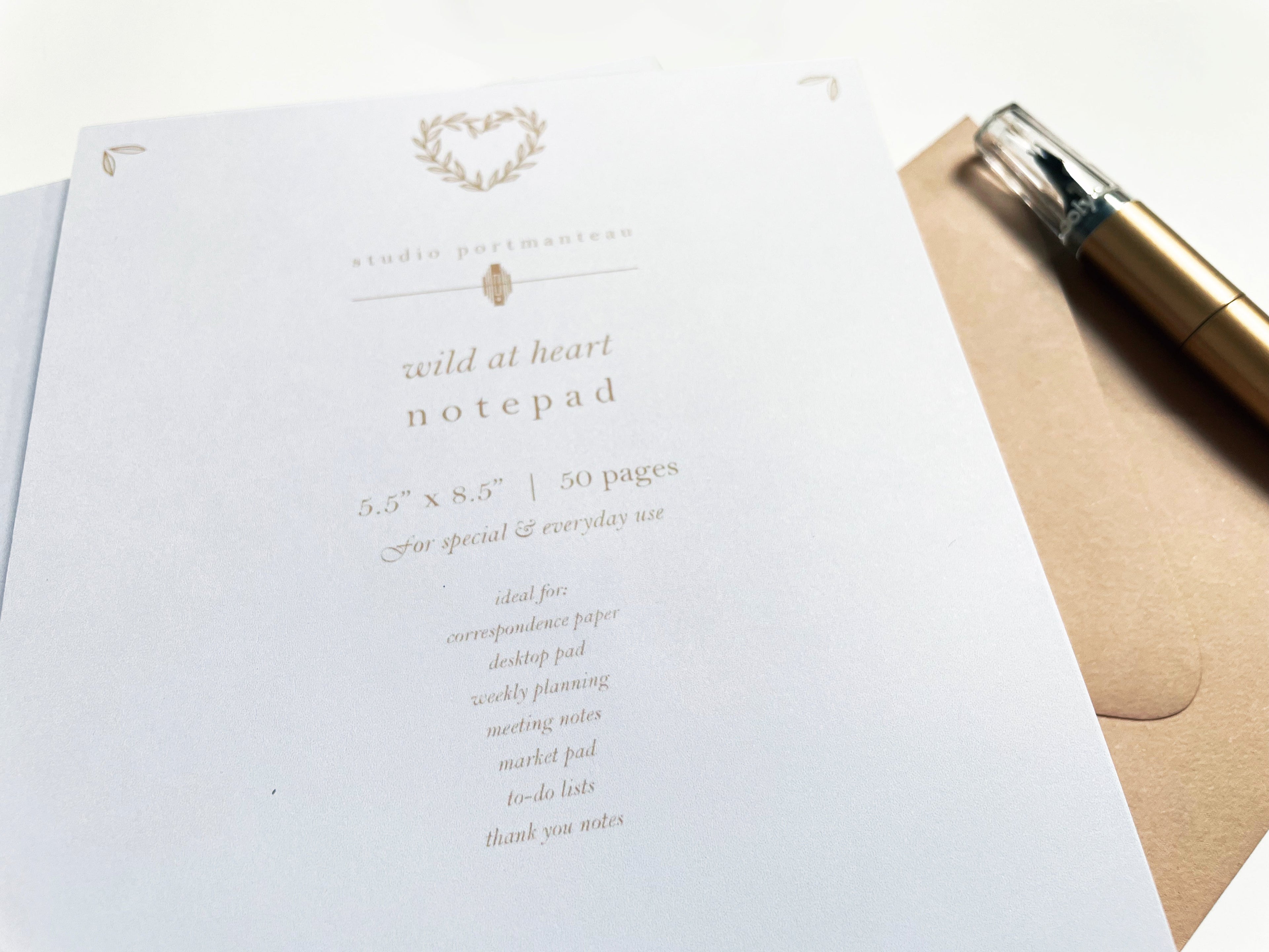 Wild at Heart Notepad