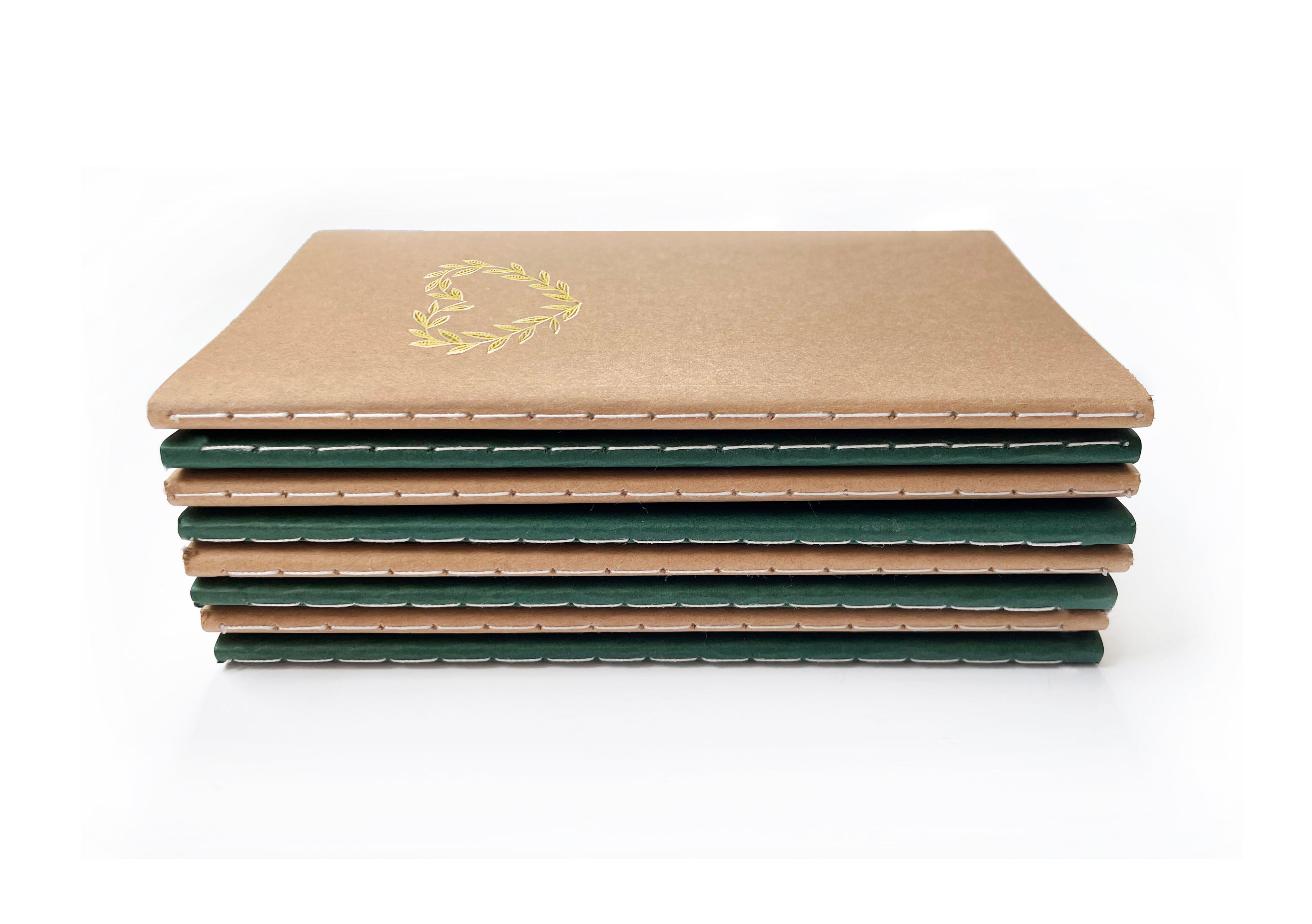Blue Spruce Mini Saddle Stitch Notebook | Pine Tree Notebook