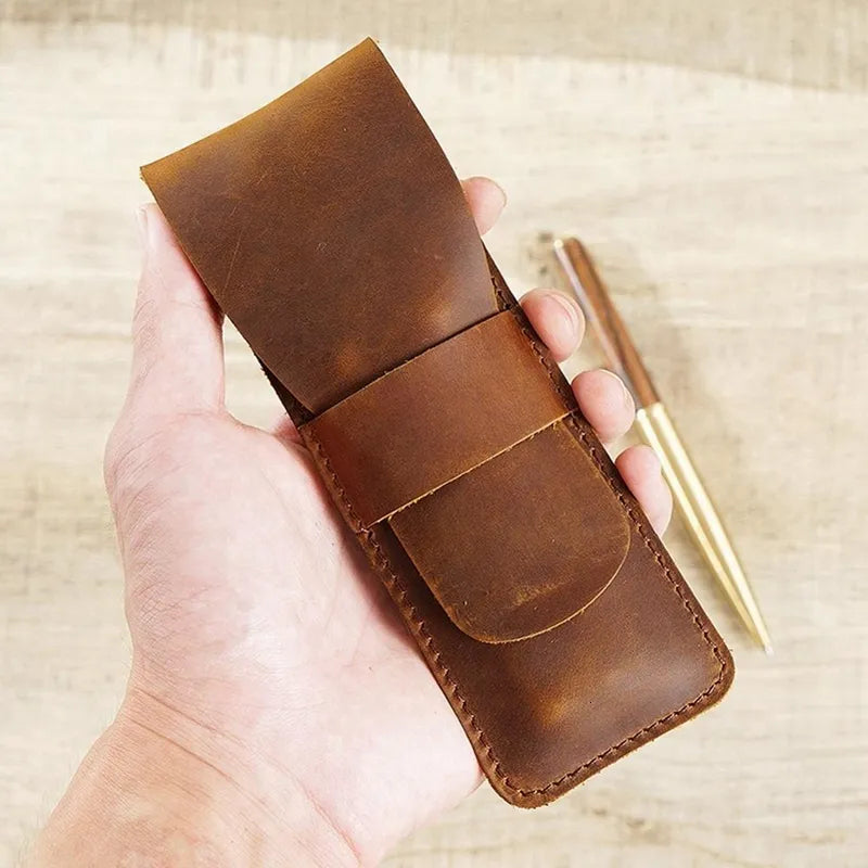Paiman Leather Pen Holder | Handmade Full Grain Fountain Pen Pouch