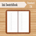 Ink Swatch Book — Traveler's Notebook Insert