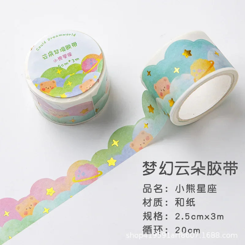 Kawaii Gradient Clouds Washi Tapes