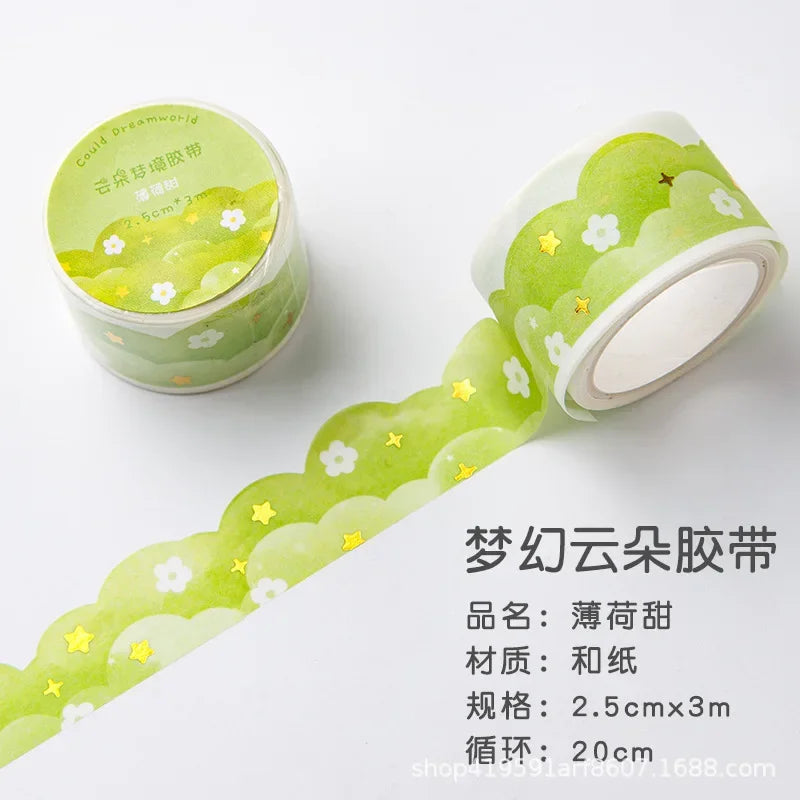 Kawaii Gradient Clouds Washi Tapes