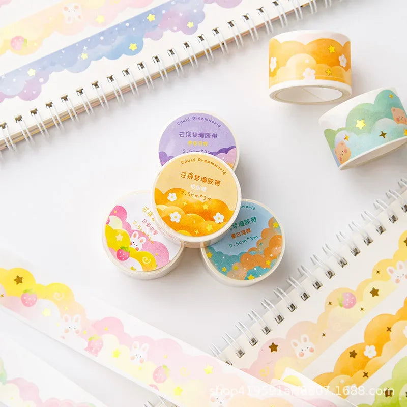 Kawaii Gradient Clouds Washi Tapes