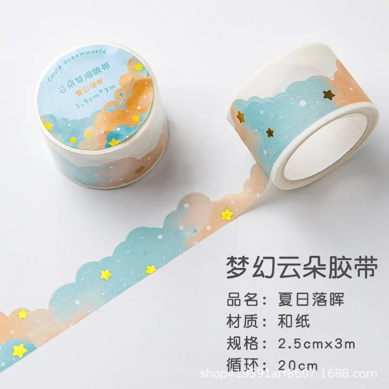 Kawaii Gradient Clouds Washi Tapes