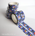 Soapy Buddy Washi Tape – Cat & Raven Character Roll