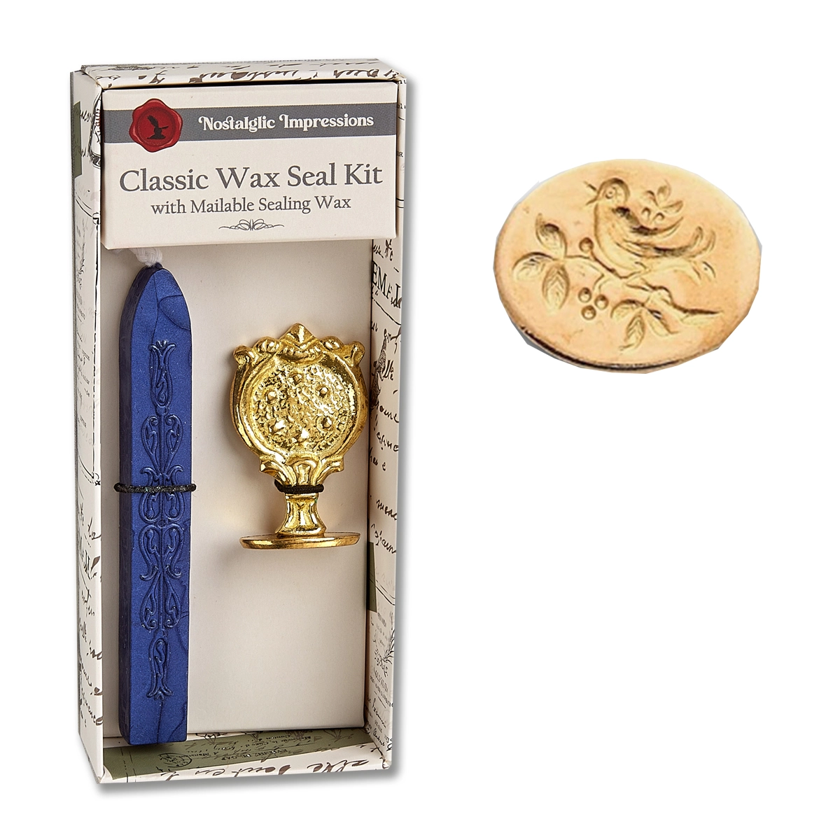Classic Wax Seal Kit – Songbird | Handcrafted Brass Stamp