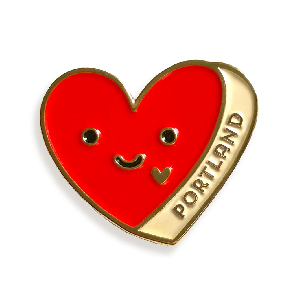 Portland Heart Enamel Pin
