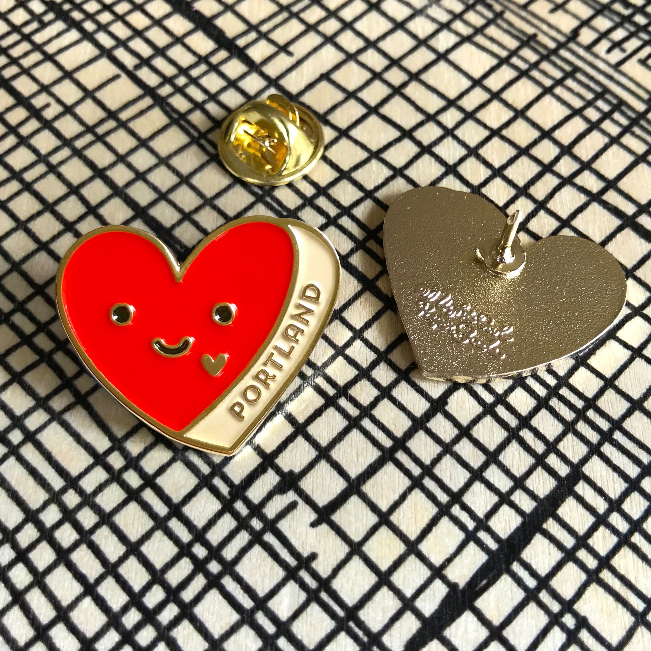 Portland Heart Enamel Pin
