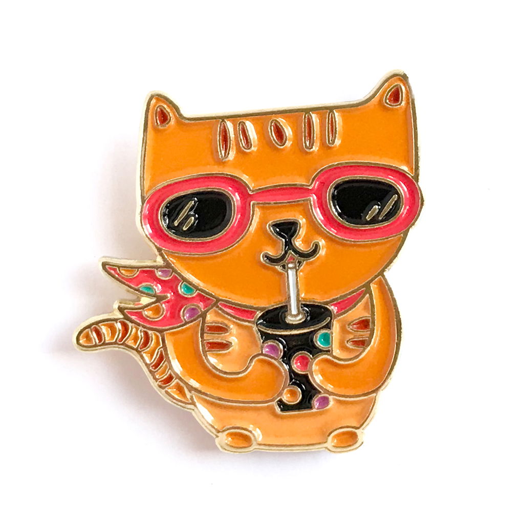 Cool Cat Enamel Pin