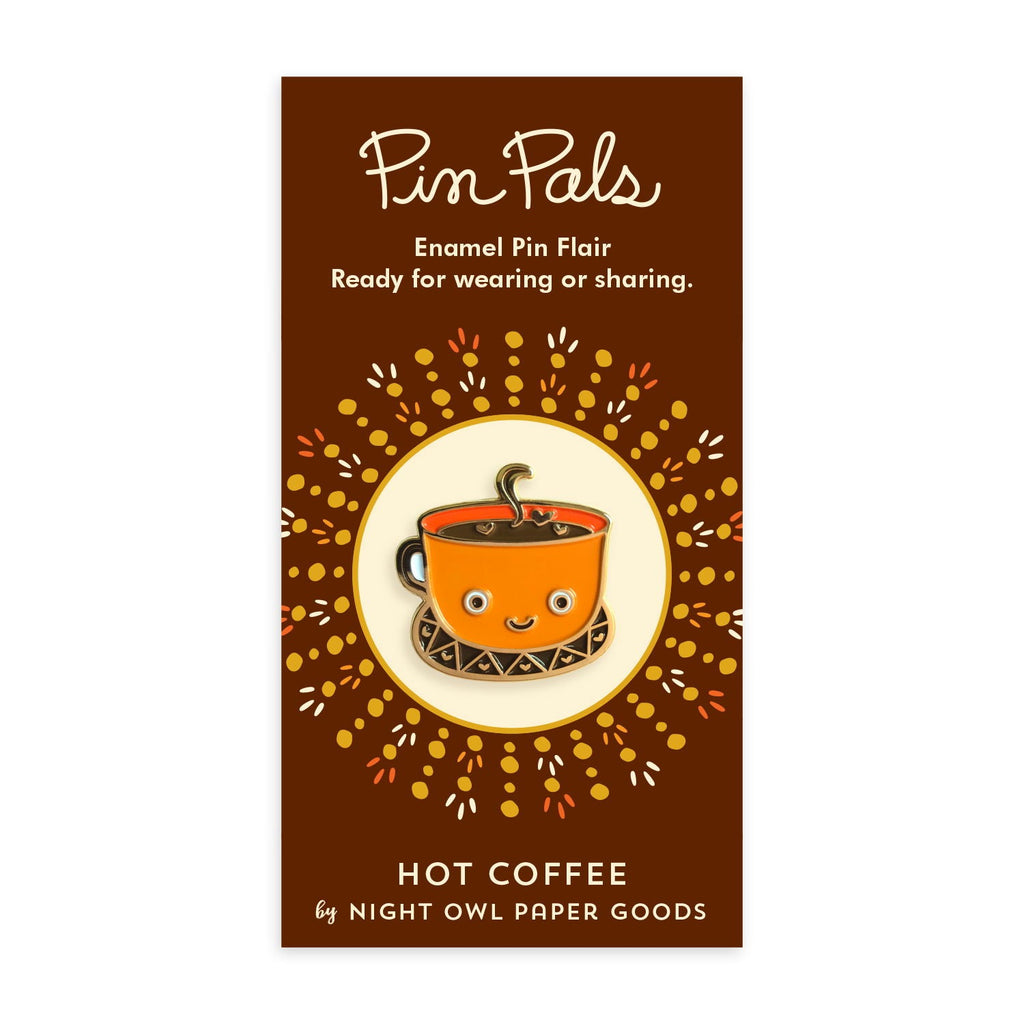 Hot Coffee Enamel Pin