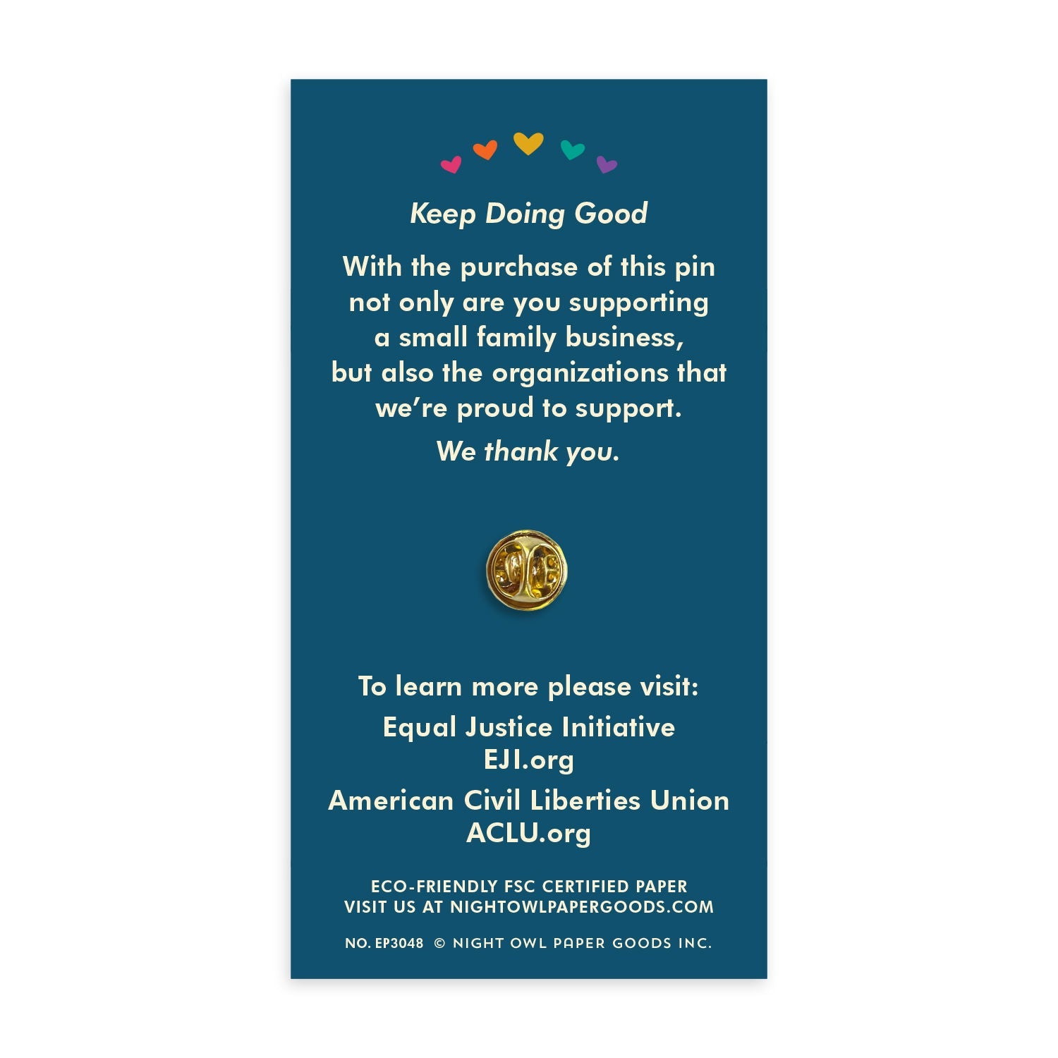 Unity Blue Enamel Pin