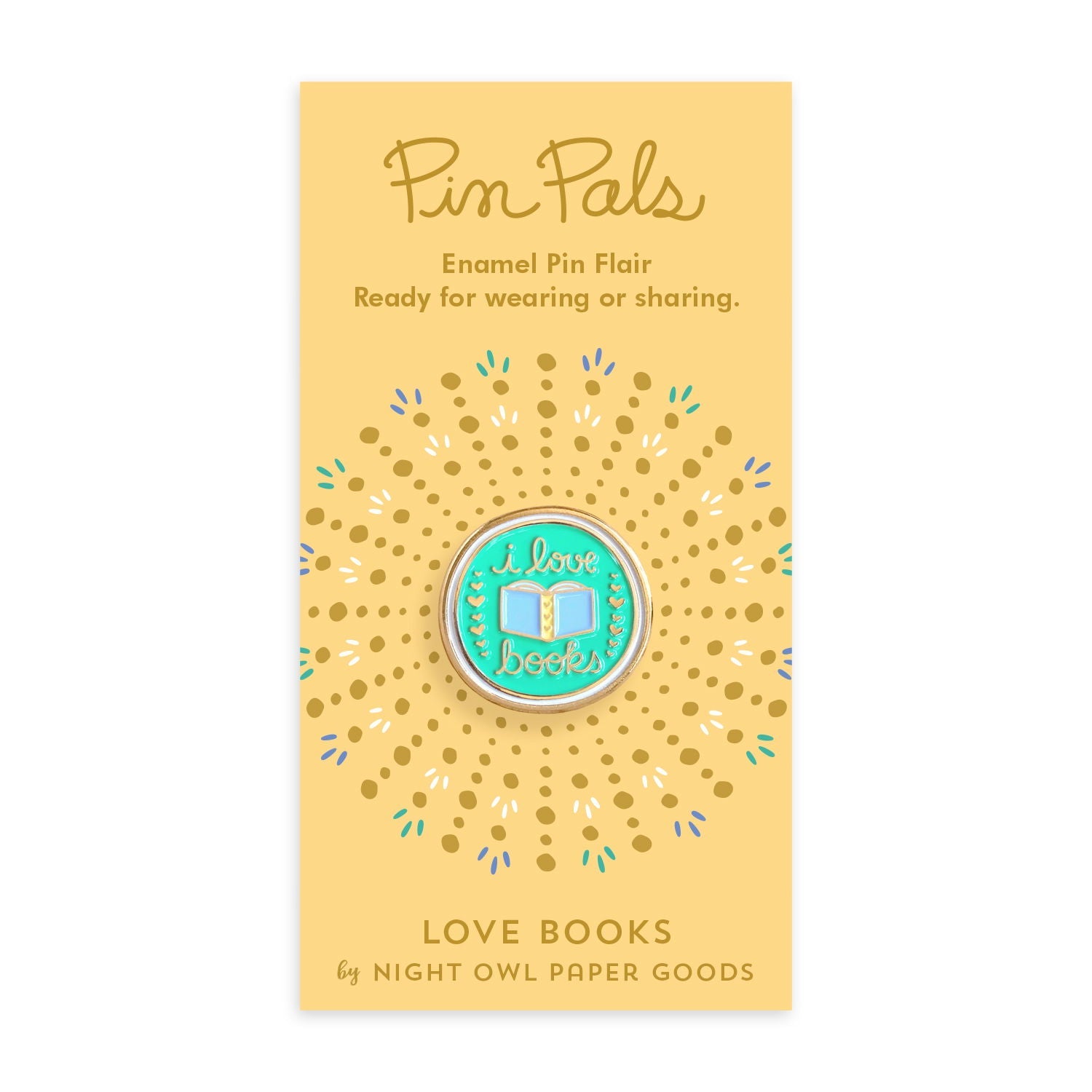 Love Books Enamel Pin