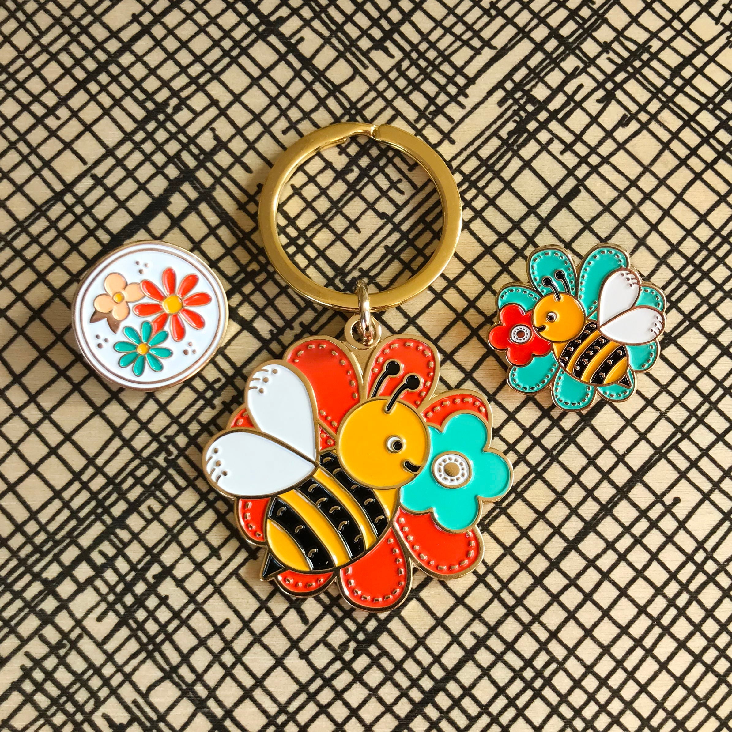 Flowers Enamel Pin
