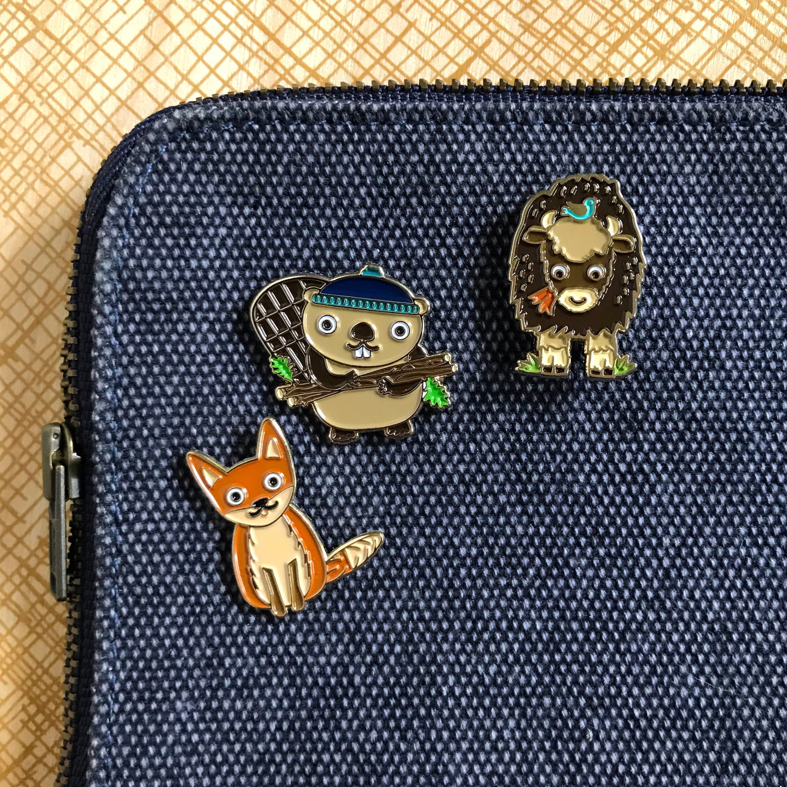 Beaver Enamel Pin
