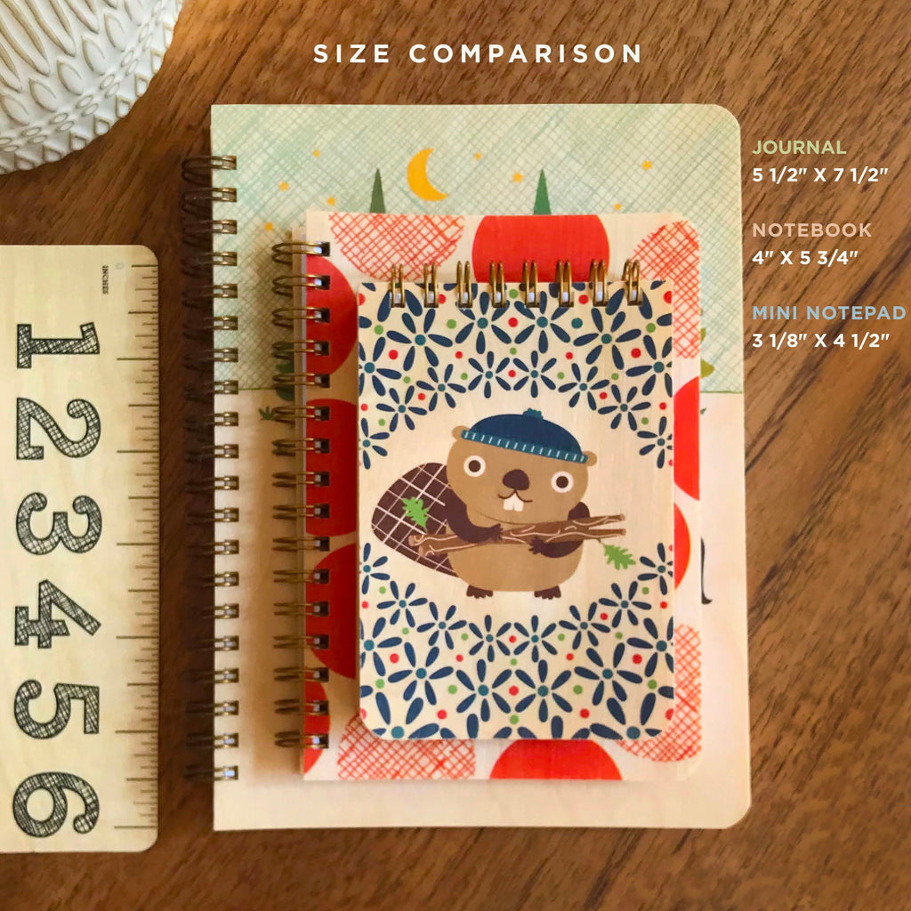 Nature Lover Pocket-Size Wood Notebook