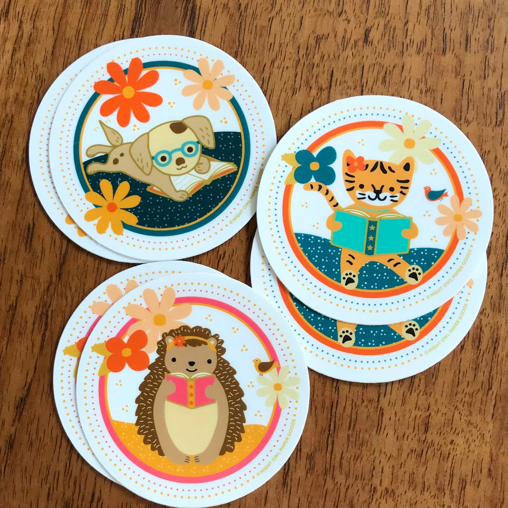 Puppy Pages Vinyl Sticker