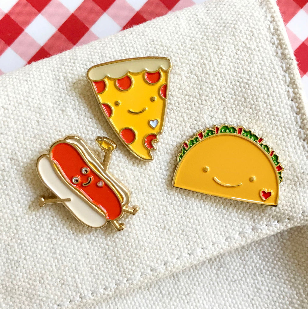 Foodie Flair Collection Enamel Pin Gift Set