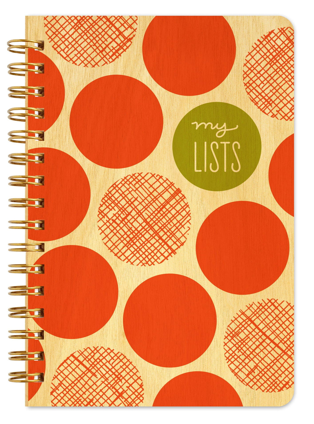 Big Dots Lists Pocket-Size Wood Notebook