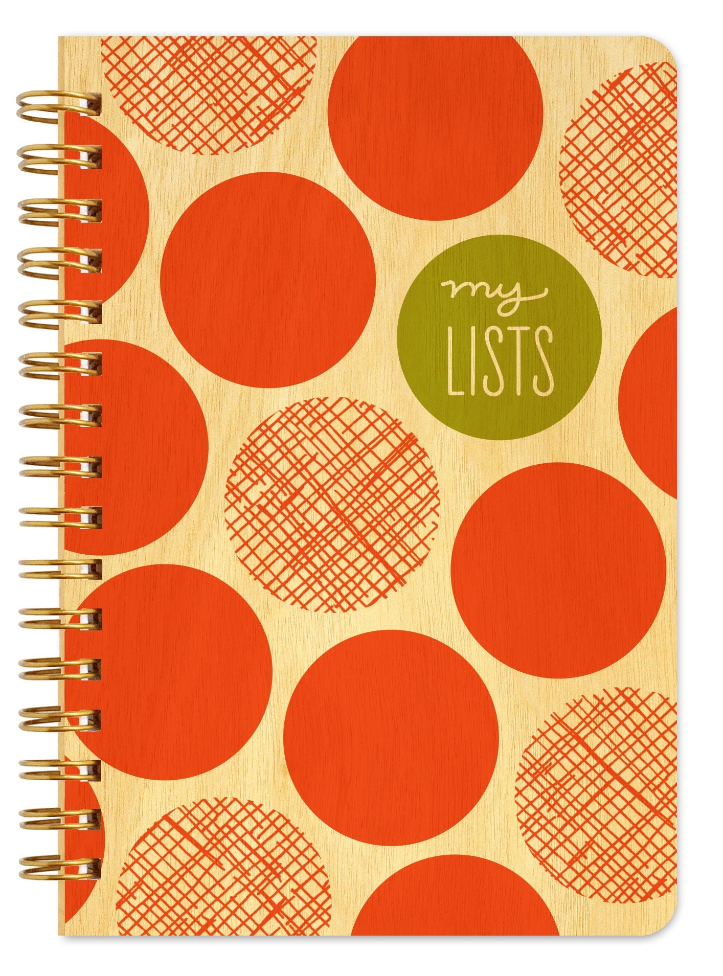 Big Dots Lists Pocket-Size Wood Notebook