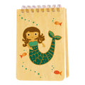 Mabel Mermaid Wood Mini Notepad