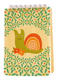 Snail Wood Mini Notepad