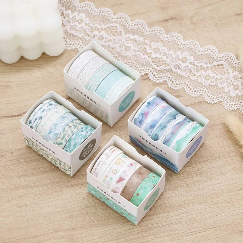 Kawaii Washi Tape Set - 5 Rolls