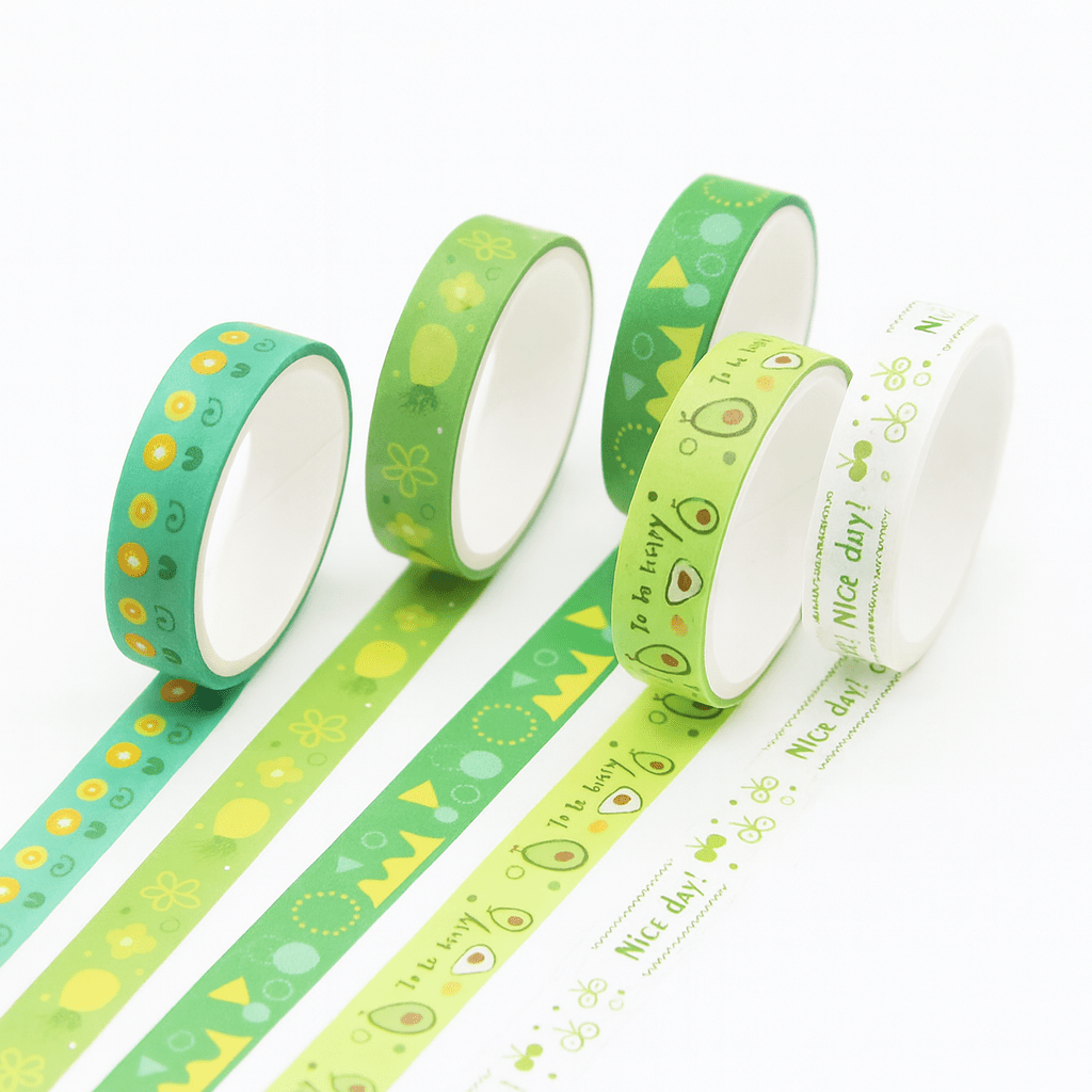 Kawaii Washi Tape Set - 5 Rolls