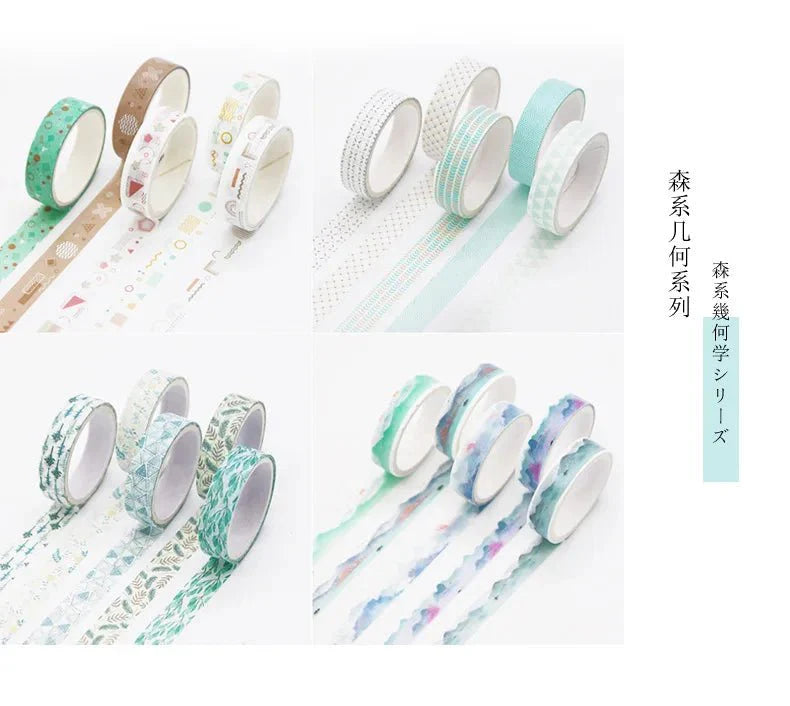 Kawaii Washi Tape Set - 5 Rolls